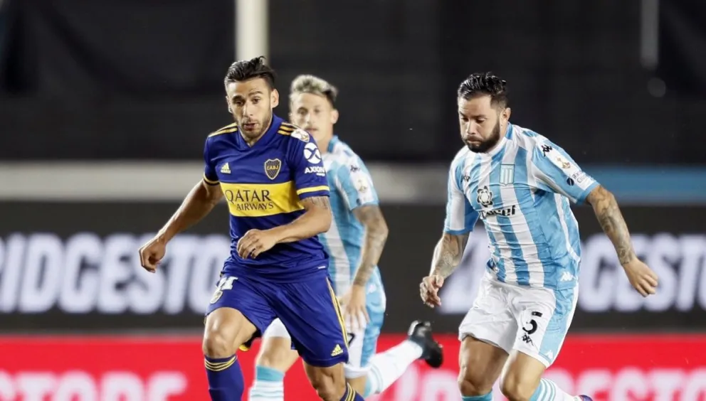 Boca le gana 1 a 0 a Racing y empató la serie