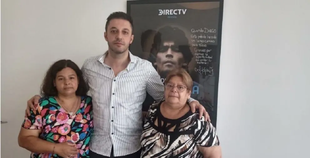 Matías Morla y las hermanas Maradona. Fuente (Instagram)