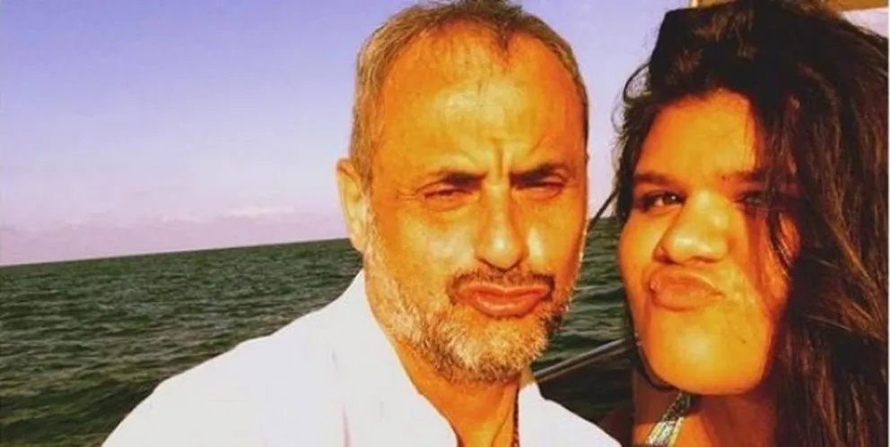 Morena y Jorge Rial