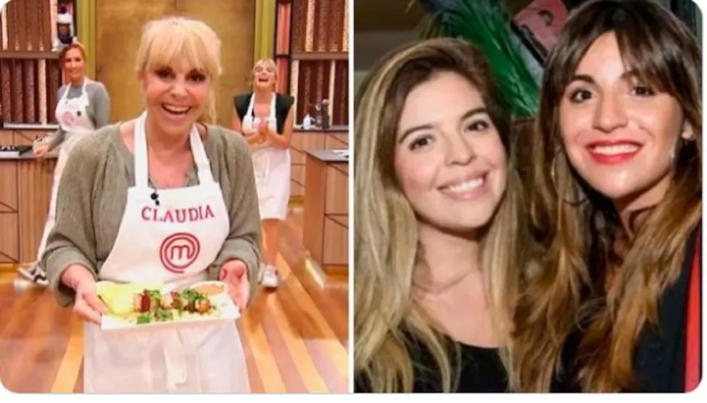 Claudia Villafañe y sus hijas. Fuente (Twitter)