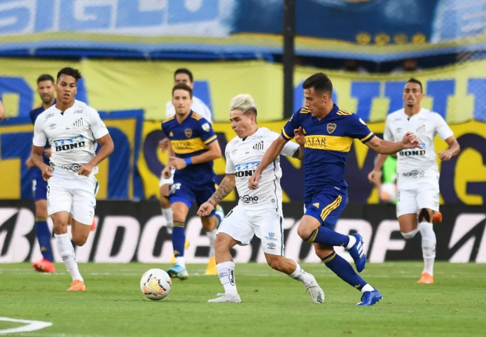 Boca empata contra Santos en La Bombonera por la Liberadores