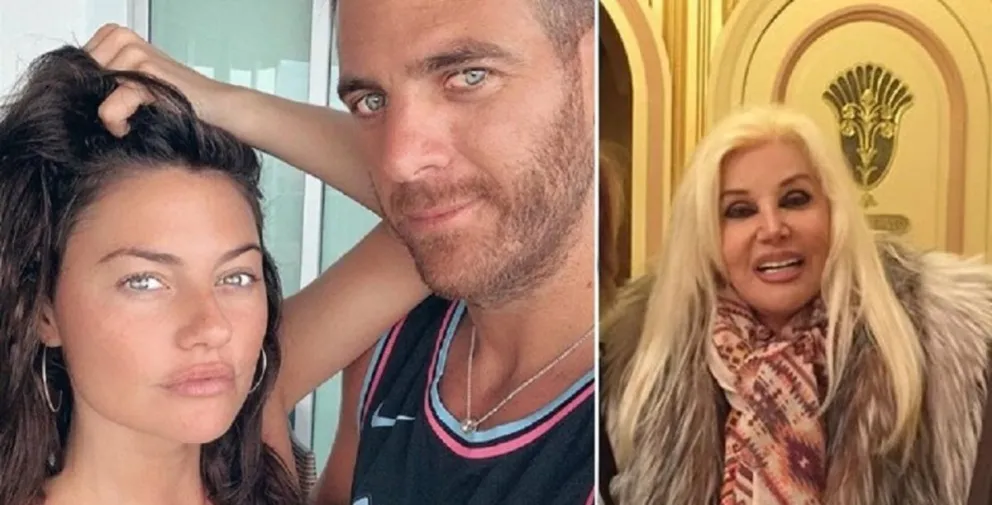 Sofía Jujuy, Del Potro y Susana Giménez. Fuente (Twitter)