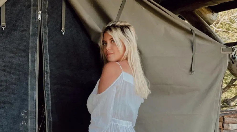 Wanda Nara posó con un atuendo que le marcó todo y causó furor entre sus fanáticos