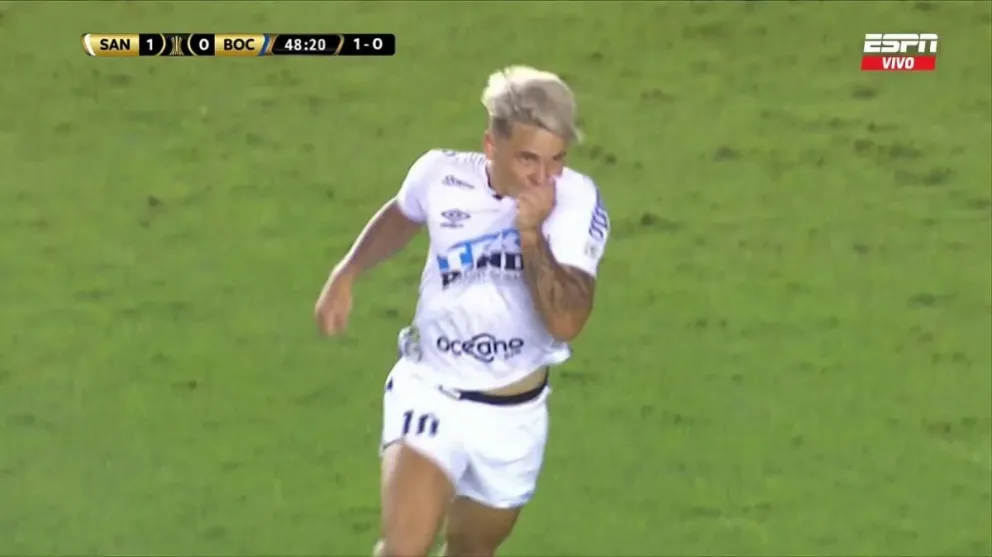 Santos es más y le gana 3 a 0 a Boca