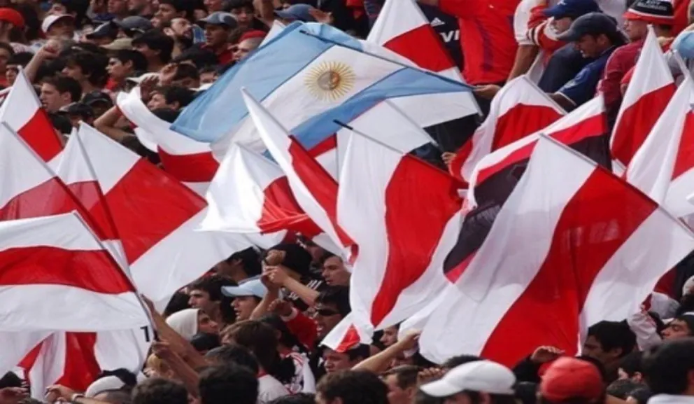 Hinchada de River Plate. Fuente: (Twitter)