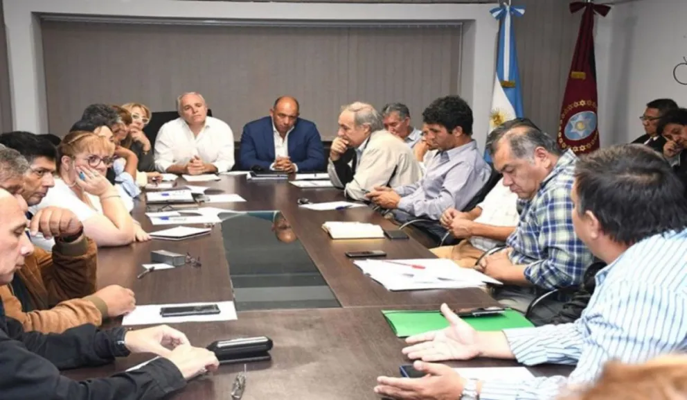 Reunión por paritarias. Fuente: (Twitter)