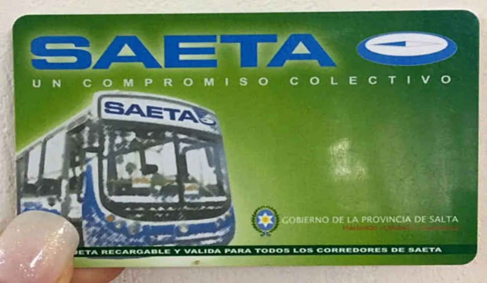 Tarjeta Saeta. Fuente: (Twtter)