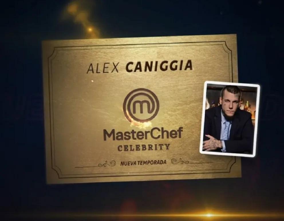 Alex Caniggia confirmado para Masterchef Celebrity y ya encendió la polémica