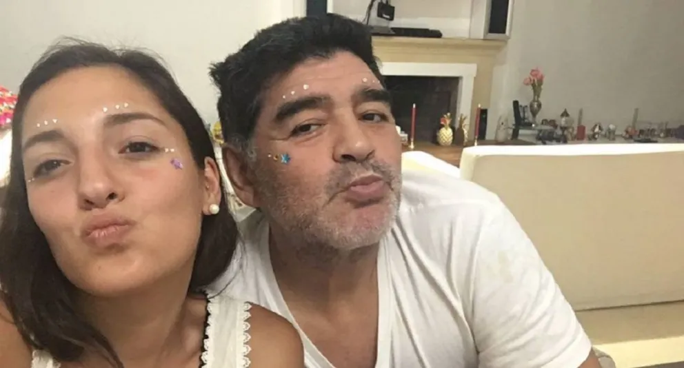 Jana y Diego Maradona. Fuente (Instagram)