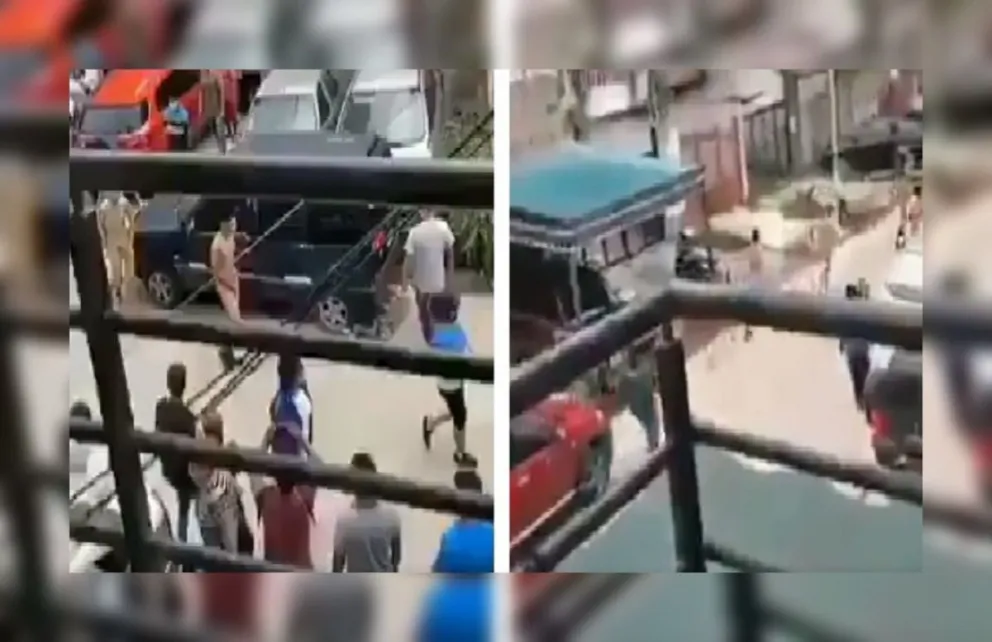 Vecinos atraparon a tres delincuentes y los hicieron correr desnudos por la calle