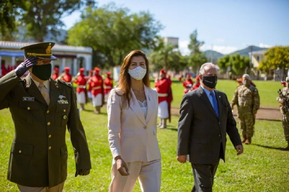 Bettina Romero participó del acto por un nuevo aniversario de la llegada de Belgrano a la Casa Histórica de Castañares