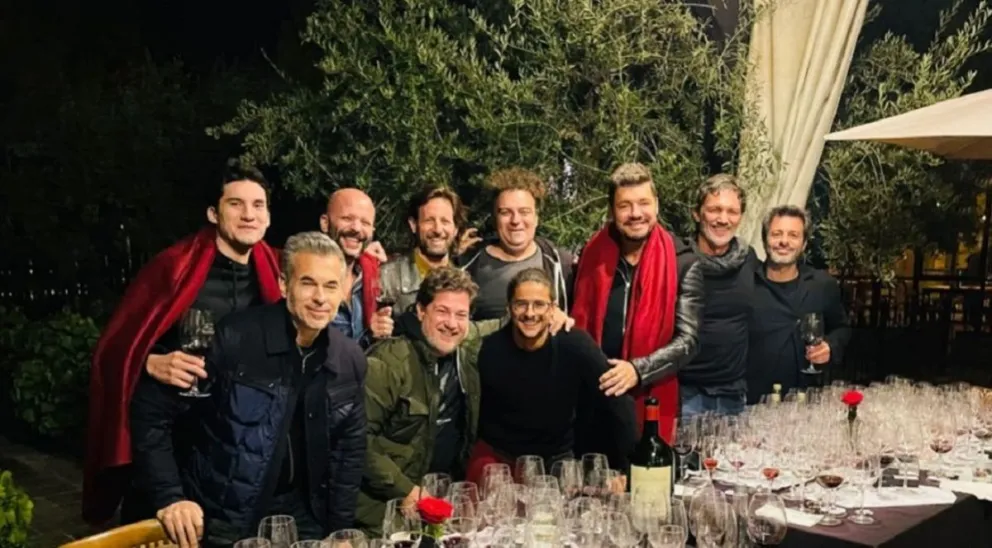 Marcelo Tinelli y sus amigos Fuente:(Instagram)