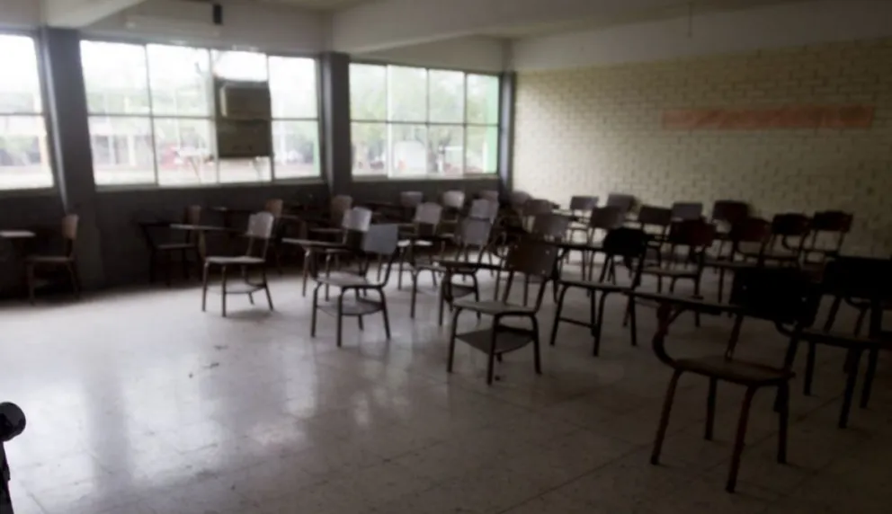 Aulas vacías. Fuente: (Twitter)