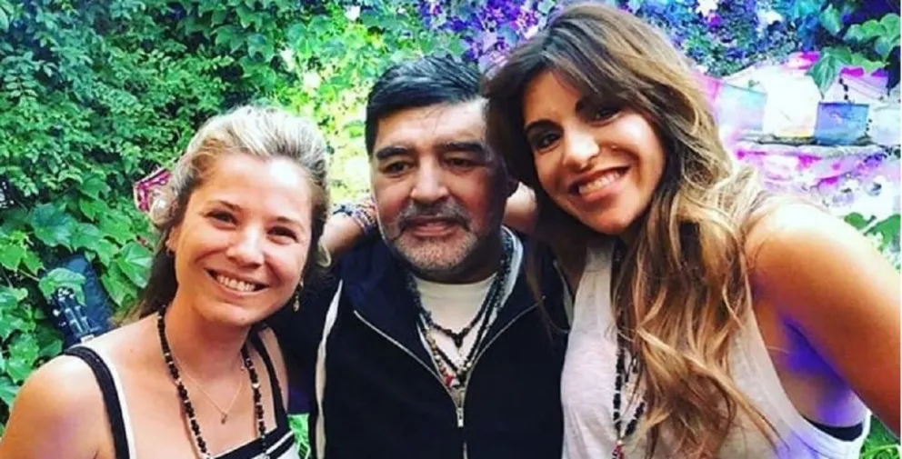 Gianinna y Diego Maradona. Fuente (Instagram)