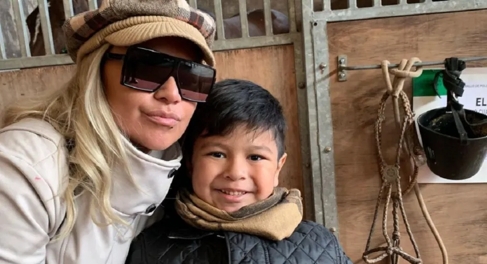 Verónica Ojeda y Dieguito Fernando. Fuente (Instagram)