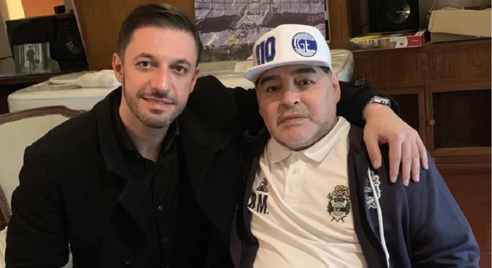 Matías Morla y Diego Maradona. Fuente (Instagram)