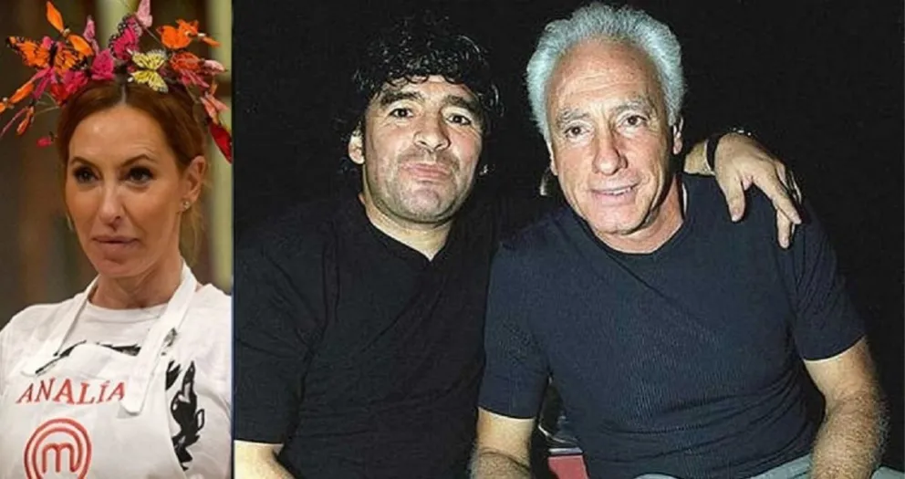 Analía Franchín, Guillermo Coppola y Diego Maradona. Fuente (Instagram)