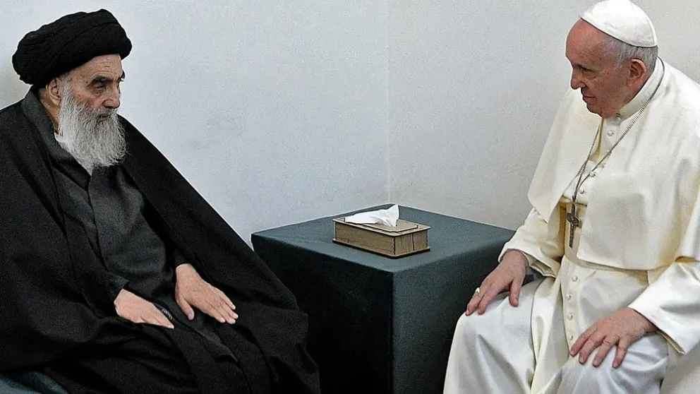 Papa Francisco en Irak. Fuente: Twitter