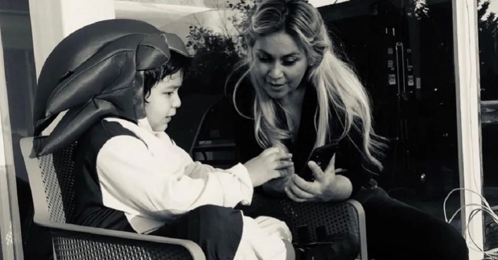 Verónica Ojeda y Dieguito Fernando. Fuente (Instagram)