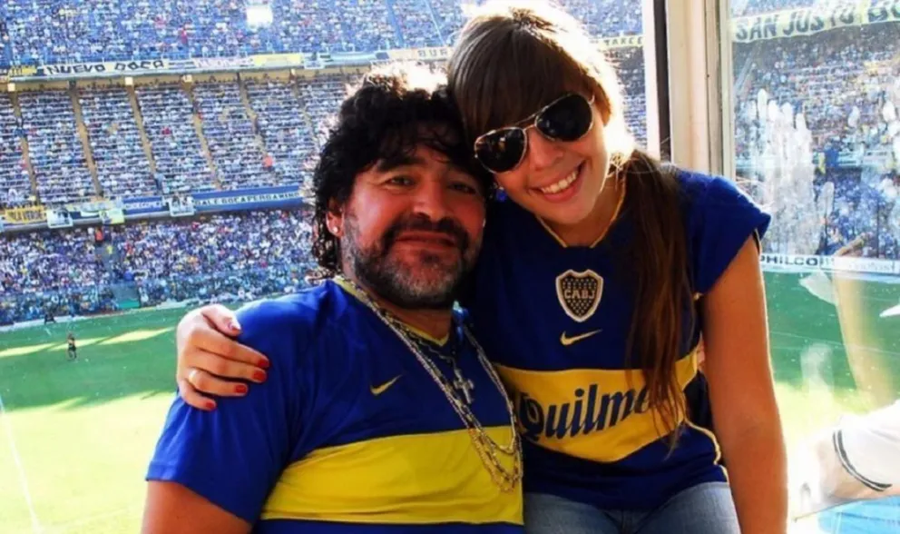Dalma y Diego Maradona. Fuente (Instagram)