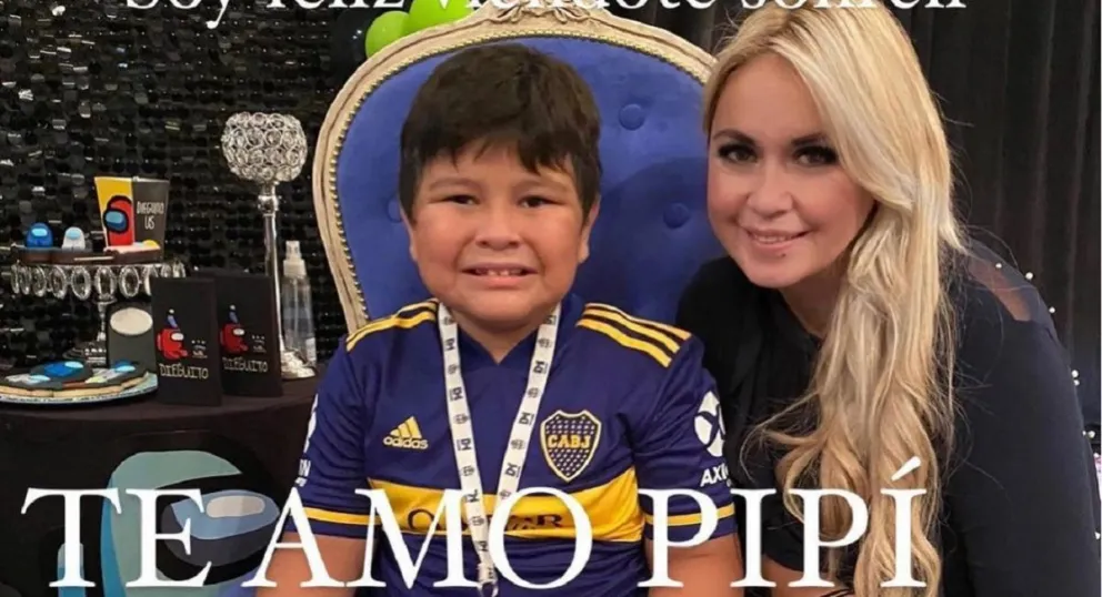 Verónica Ojeda y Dieguito Fernando. Fuente (Instagram)
