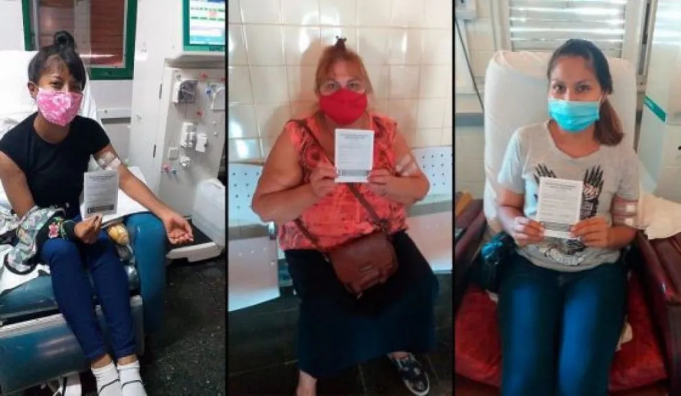 Pacientes de diálisis. Fuente: (Twitter)