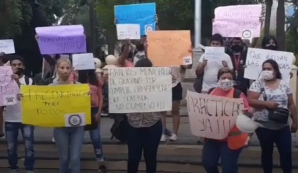 Manifestación. Fuente: (Twitter)