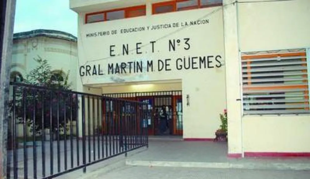 Escuela técnica N° 3. Fuente: (Twitter)