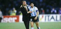 Diego Maradona y Carlos Bilardo. Fuente (Twitter)