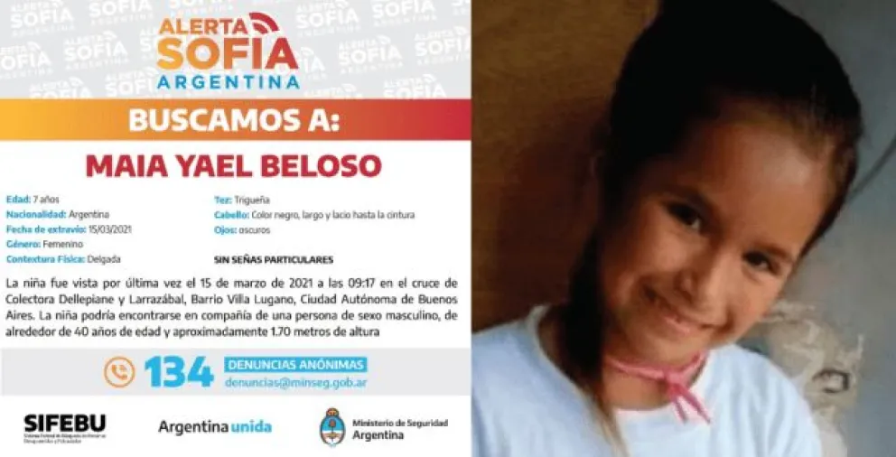 Sergio Berni: “Logramos encontrar una bicicleta que fue confirmada por la madre”