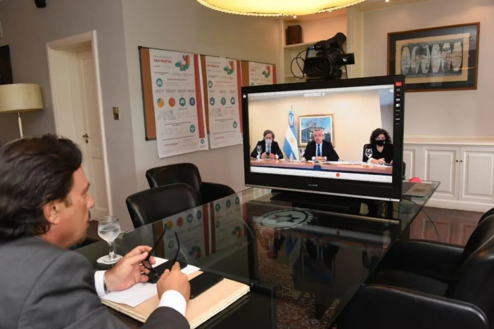 Sáenz se reunió con Alberto Fernández y sus pares para acordar nuevas disposiciones ante el avance del COVID-19