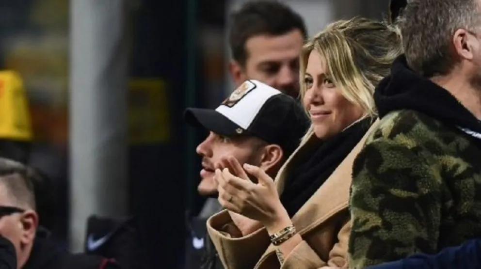 Wanda Nara y Mauro Icardi. Fuente (Twitter)