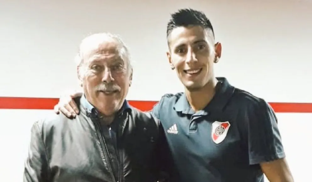Angileri y su papá. Fuente (Twitter)