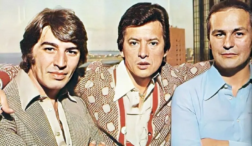 Palito Ortega, Sandro y Leonardo Favio. Fuente (Twitter)