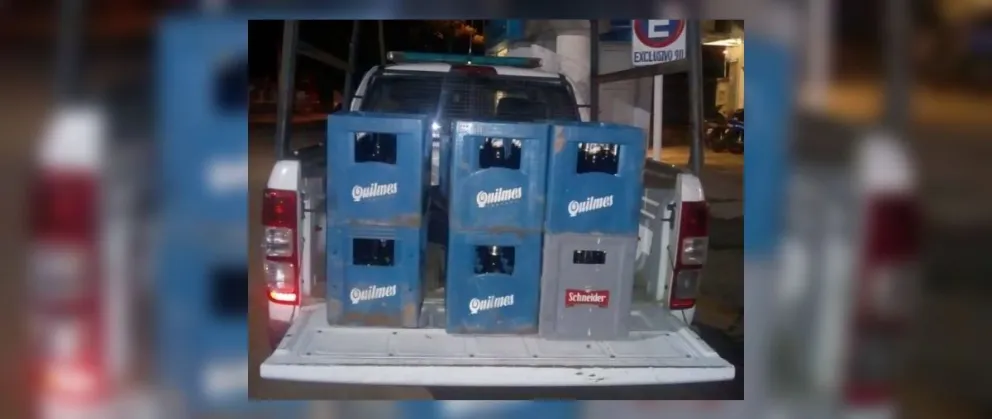Borrachera sale mal: cuatro salteñitos presos luego de intentar robar varios cajones de cerveza