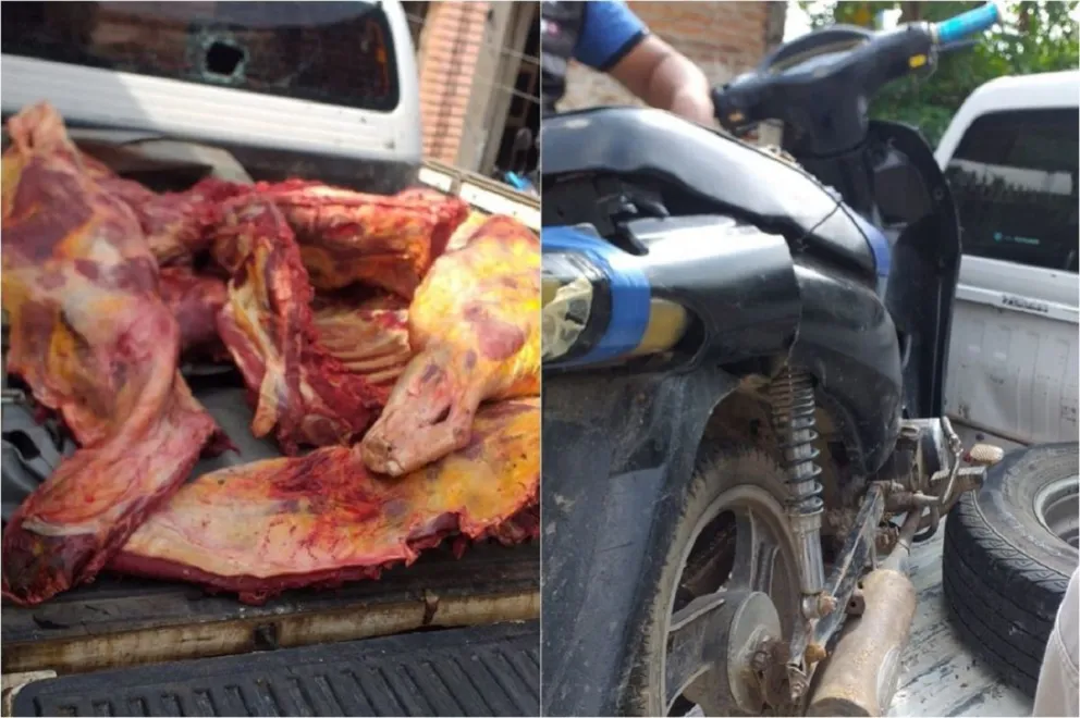 Un policía terminó herido en medio de un operativo para detener a ladrones de vacas