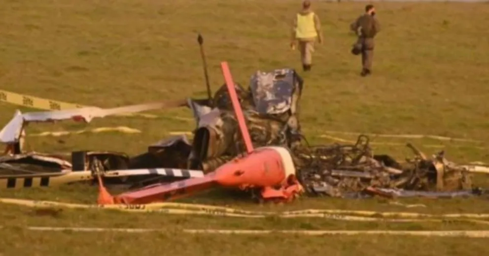 Helicóptero en Uruguay. Fuente: (Twitter)