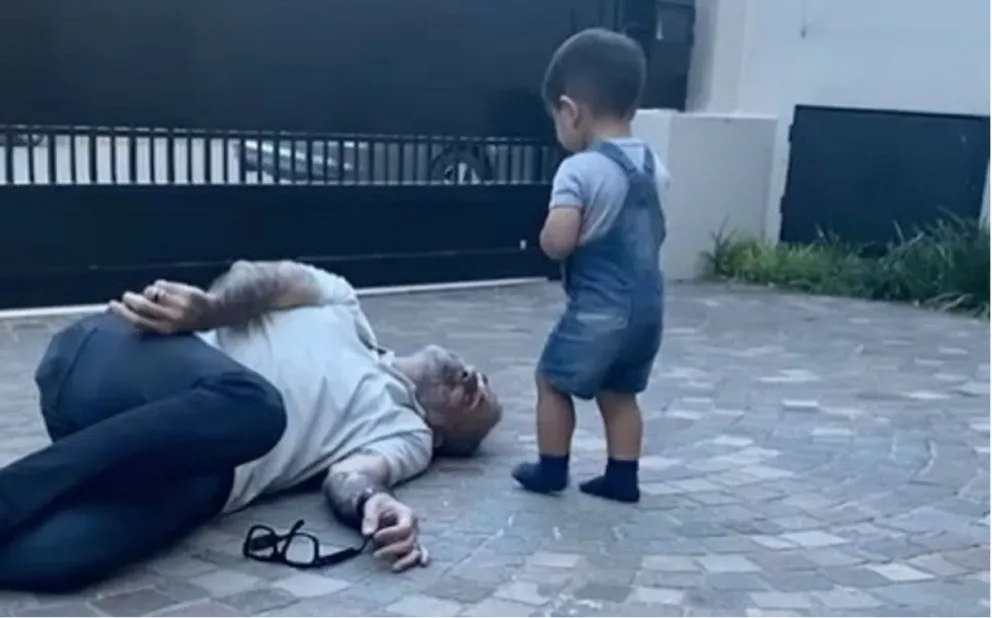 Jorge Rial y su nieto. Fuente (Instagram)