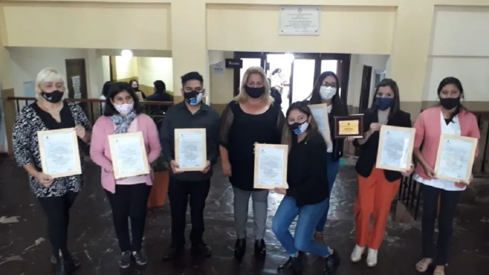 Ada Sánchez, presidente de la Asociación Familia TEA Salta, fue homenajeada en el Concejo Deliberante