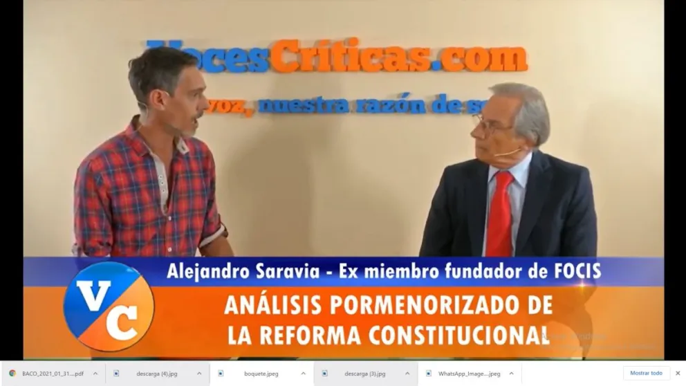 Alejandro Saravia en Voces Críticas TV