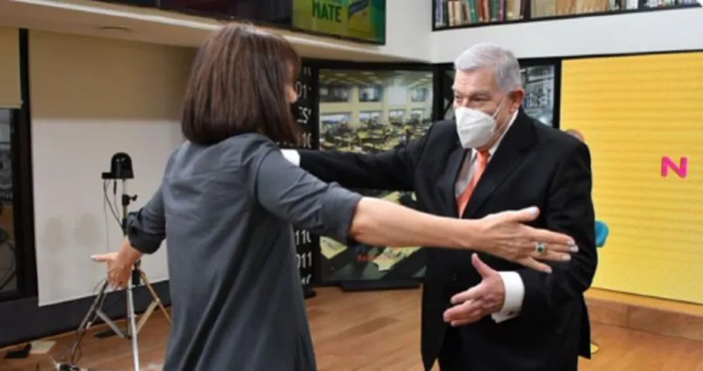 María Laura Santillán y Santo Biasatti. Fuente (Twitter)
