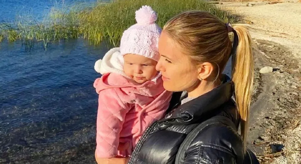 Sofía Zámolo y su hija de vacaciones
