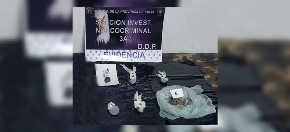 Los vendía como caramelos: salteño es atrapado infraganti con más de 1.200 dosis de marihuana