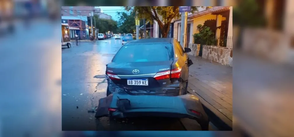 Madrugada de terror para el dueño de un Corolla: salteños le dejaron un "regalito" y se fugaron
