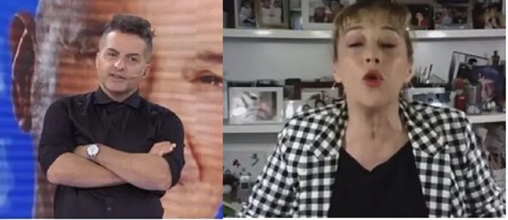 Marcela Tinayre y Ángel De Brito. Fuente (Twitter)