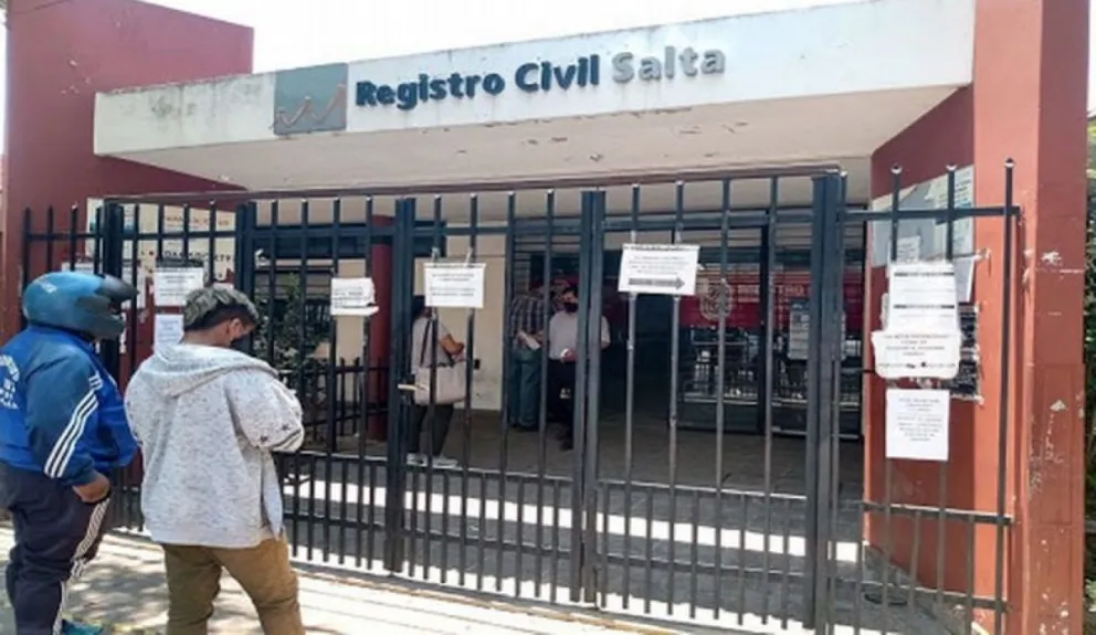 Registro Civil de Salta. Fuente: (Twitter)