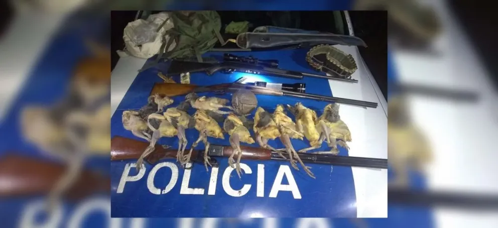 Con las manos en la charata: cinco salteños fueron capturados cazando con armas de grueso calibre