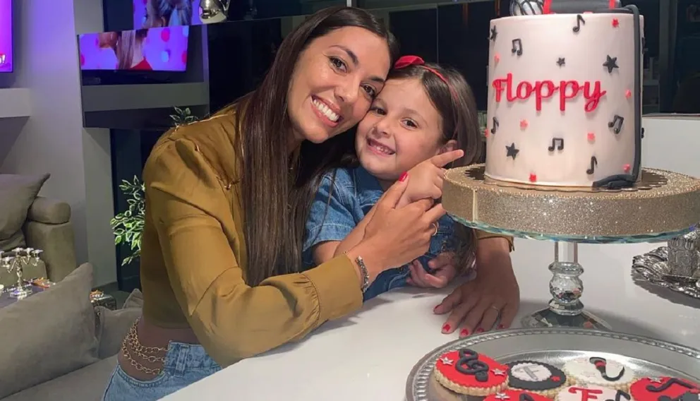 Floppy Tesouro y su hija