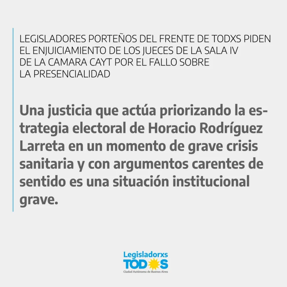 Fueron denunciados los tres jueces que fallaron por la continuidad de las clases presenciales