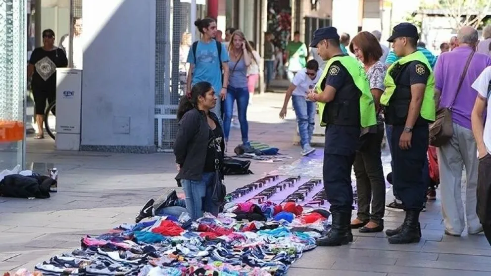 Un desalojo de manteros no termino de la mejor manera